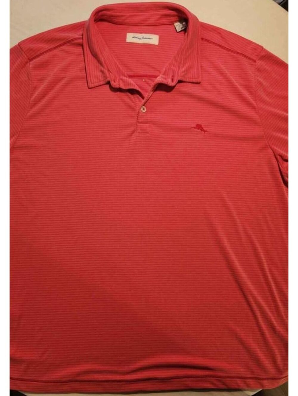 Tommy Bahama MENS Coral Polo Shirt 3XLT Soft Like New Beautiful Quality